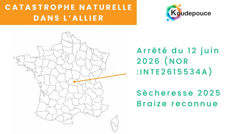 Fissures de sécheresse sur une maison à Braize, Allier, reconnue catastrophe naturelle 2026